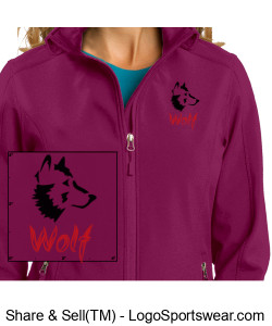 Wolf emblem Soft-Shell Jacket Design Zoom